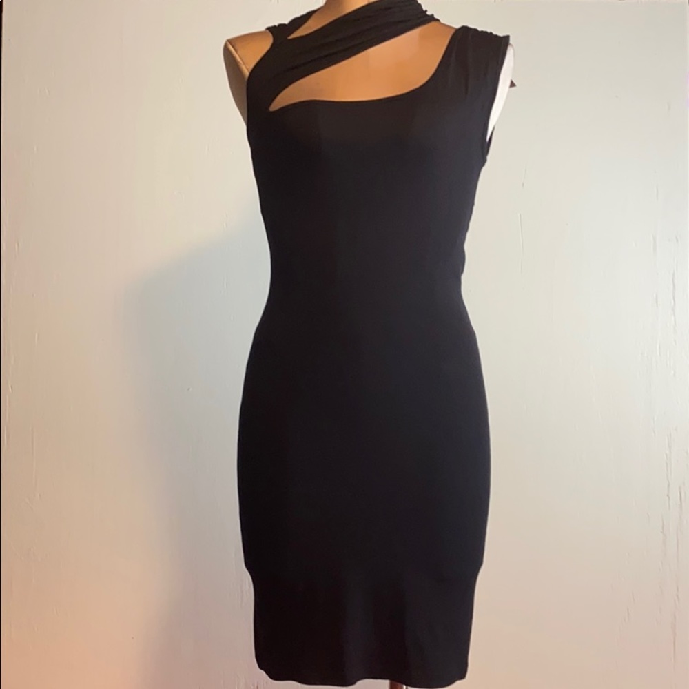 AM:PM Black Cut Out Mini Dress